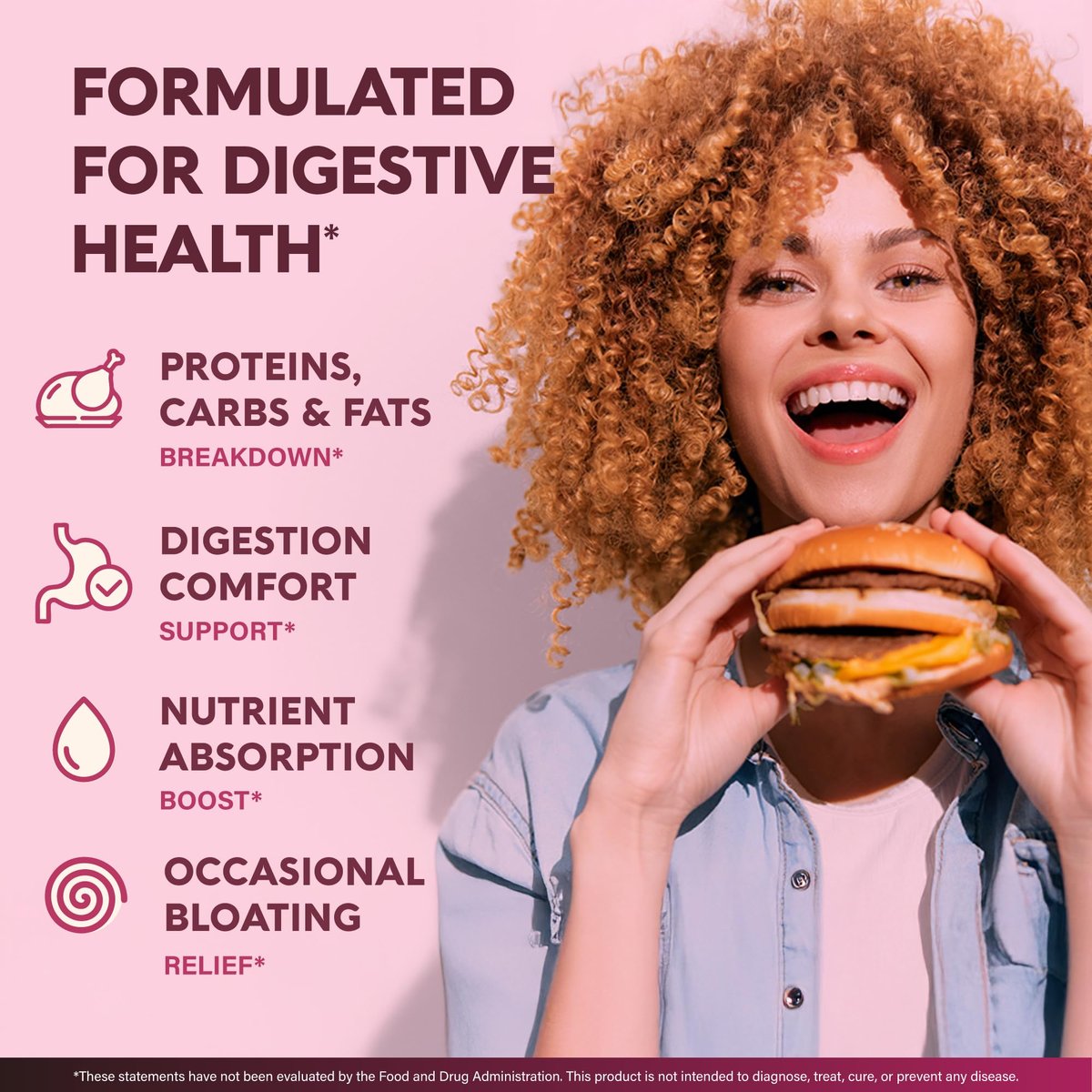 Verdauungsenzyme für Frauen - Multi-Verdauungsenzyme mit Papaya, Bromelain, Probiotika & Präbiotika - Unterstützung für Darm & Verdauung, Blähungen lindernd - Vegan, Laborgetestet - 90 Kapseln, 3 Monatsvorrat
