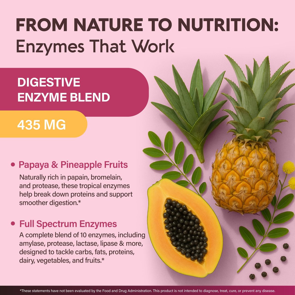 Verdauungsenzyme für Frauen - Multi-Verdauungsenzyme mit Papaya, Bromelain, Probiotika & Präbiotika - Unterstützung für Darm & Verdauung, Blähungen lindernd - Vegan, Laborgetestet - 90 Kapseln, 3 Monatsvorrat