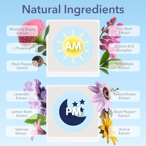Laki Naturals Jet Lag AM & PM Travel Patches (1 Pack, 8 Stück) – Natürliche Tages- & Nachtunterstützung für Reisende – Energie, Fokus & erholsamer Schlaf – mit B12, Baldrian, Lavendel & mehr