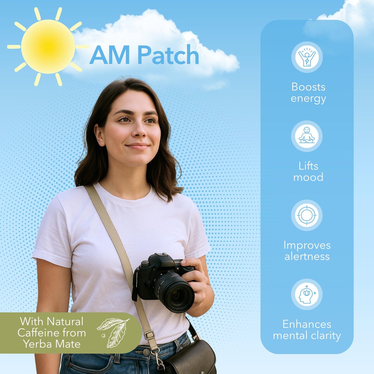 Laki Naturals Jet Lag AM & PM Travel Patches (1 Pack, 8 Stück) – Natürliche Tages- & Nachtunterstützung für Reisende – Energie, Fokus & erholsamer Schlaf – mit B12, Baldrian, Lavendel & mehr