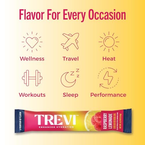 TREVI™ Everyday Sugar Free Electrolytes - Trinkmischung Hydration Pulverpackungen - 28 Stück - Himbeer-Zitronen-Limonade