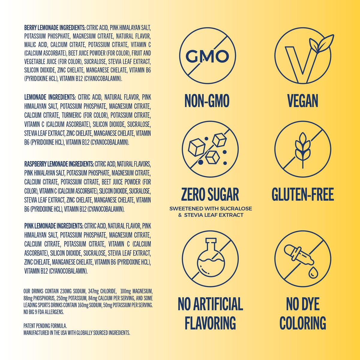 TREVI™ Everyday Sugar Free Electrolytes - Hydration Pulver-Päckchen - 28 Portionen - Zitronenlimonade Sortenpaket