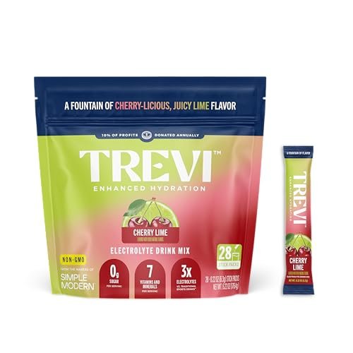 TREVI™ Everyday Sugar Free Electrolytes - Trinkmischung für Hydration - 28 Portionen - Kirsche Limette
