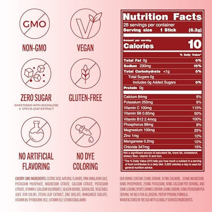 TREVI™ Everyday Sugar Free Electrolytes - Trinkmischung für Hydration - 28 Portionen - Kirsche Limette