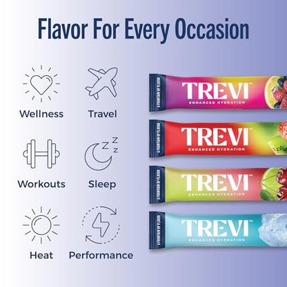 TREVI™ Everyday Sugar Free Electrolytes - Trinkmischung für Hydration - 8 Portionen - Probiervariante mit Cherry Lime, Strawberry Kiwi, Berry Lemonade, Arctic Frost