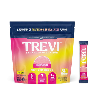 TREVI™ Everyday Sugar Free Electrolytes – Hydration Pulverbeutel – Pink Lemonade – 28 Portionen