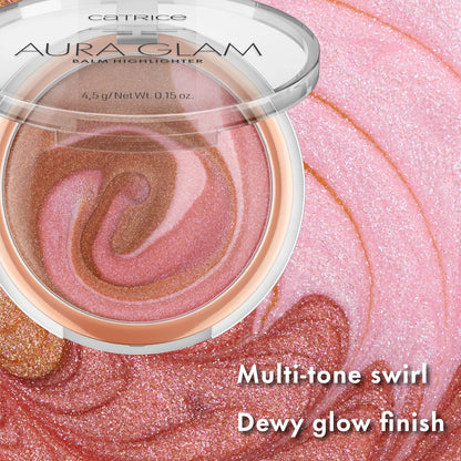 Catrice Aura Glam Highlighter Balm – Cremiger, leichter Luminizer für aufbaubaren Glanz | Rosiges Pink & Warmes Bronze | Vegan & Tierversuchsfrei