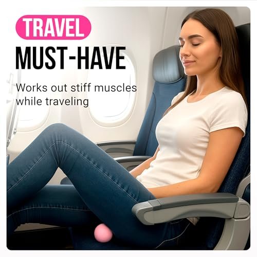 REVONS 3-in-1 Massageball-Set – Lacrosse Bälle für myofasziale Entspannung, Rückenschmerzen, Gesichtsfitness, Triggerpunkte, Yoga, Physiotherapie, Muskelregeneration und Tiefengewebsmassage (Lila)