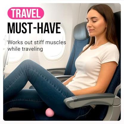 REVONS 3-in-1 Massageball-Set – Lacrosse Bälle für myofasziale Entspannung, Rückenschmerzen, Gesichtsfitness, Triggerpunkte, Yoga, Physiotherapie, Muskelregeneration und Tiefengewebsmassage (Lila)