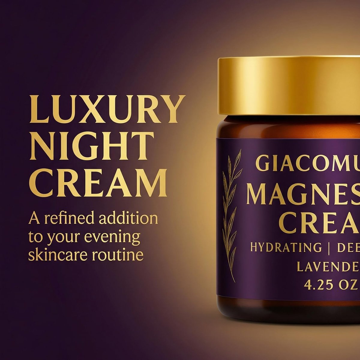Magnesium Creme für nächtliche Erholung – Magnesiumchlorid Körperbalsam – Schnell einziehende Lotion für Beine, Arme & Brust – Schlafunterstützung & Wellness – Sicher für Kinder – Lavendel