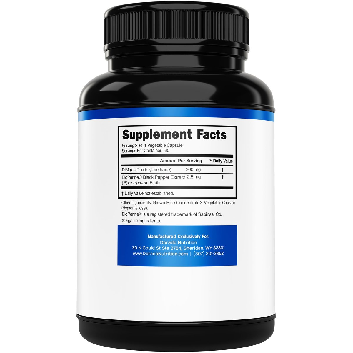 DIM Supplement für Frauen & Männer (Diindolylmethan Östrogenblocker, Hormonelle Aknebehandlung, Hormonbalance) - 200 mg pro Portion, Vegan, Glutenfrei, USA-Herstellung (60 Kapseln)