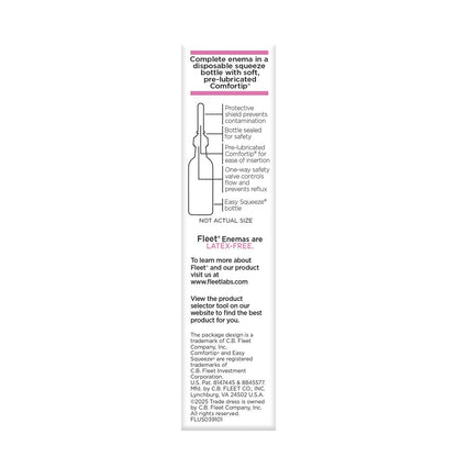 Fleet Laxativum Bisacodyl Einlauf bei Verstopfung bei Erwachsenen, 1,25 fl oz, 1 Flasche
