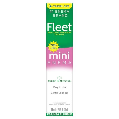 Fleet Laxativum Bisacodyl Einlauf bei Verstopfung bei Erwachsenen, 1,25 fl oz, 1 Flasche