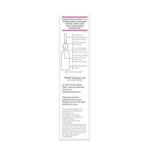 Fleet Laxativum Bisacodyl Einlauf bei Verstopfung bei Erwachsenen, 1,25 fl oz, 1 Flasche