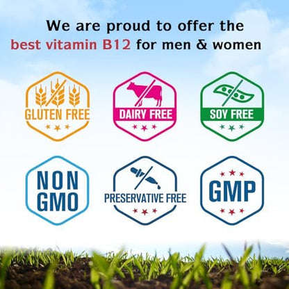 Innate Vitality Vitamin B12 1000mcg – Sublingual Methylcobalamin, für Energiestoffwechsel, geistige Klarheit, Nervensystem, Pfirsichgeschmack, zuckerfrei, 90 schnell lösliche Tabletten