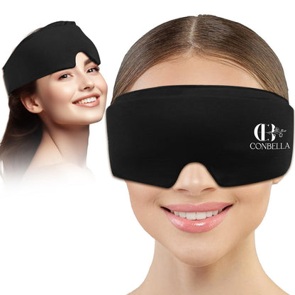 Kühlende Augenmaske gegen geschwollene Augen, Gel-Augenmaske, Kältekompresse für Schwellungen, Migräne, Kopfschmerzen, dunkle Augenringe, wiederverwendbar, flexibel, kühlende Schlafmaske für langanhaltenden Komfort für Männer und Frauen