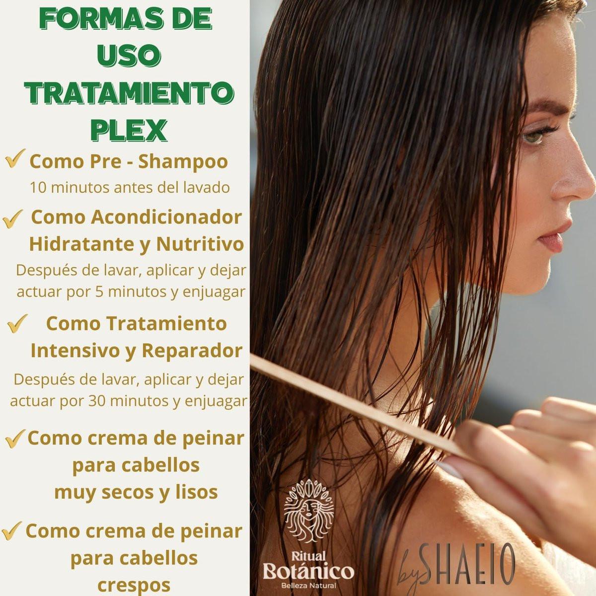 RITUAL BOTANICO KIT2 - Akzelerator für Haarwachstum & Ultrarepair S.O.S. Shampoo mit Rosmarin + Intensivbehandlung PLEX mit Banane & Avocado 100% kolumbianisch