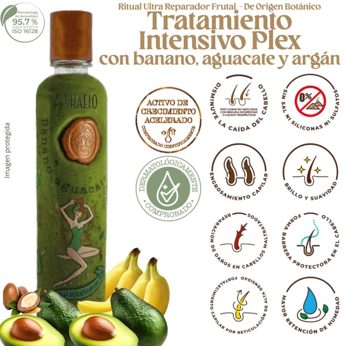 RITUAL BOTANICO KIT2 - Akzelerator für Haarwachstum & Ultrarepair S.O.S. Shampoo mit Rosmarin + Intensivbehandlung PLEX mit Banane & Avocado 100% kolumbianisch