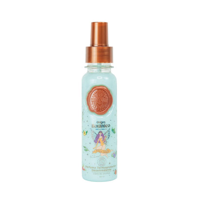 Origen Botánico Perfume Termoprotector für Haare – ohne Alkohol, Antifrizz, entwirrend, UV-Schutz, mit Pheromonen, Duft „Ritual der Versuchung“ Jasmin & Vanille 120 ml – für alle Haartypen