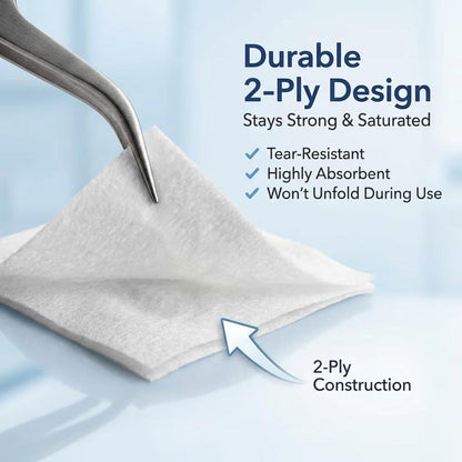 ForPro Alcohol Prep Pads, 200 Stück sterile Alkoholtupfer einzeln verpackt, 70% Isopropyl, mittelgroße 2-lagige medizinische Antiseptiktupfer, latexfrei, Erste Hilfe & Injektionsvorbereitung, gamma-sterilisiert