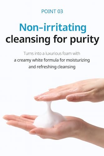 A.T.O.M.Y Evening Care Foam Cleanser, feuchtigkeitsspendendes Gesichtswaschmittel mit natürlichen Extrakten, 150 ml