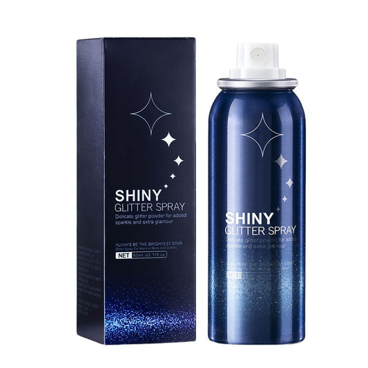 Body Glitter Spray – Perfekter Glitzer-Spray für Körper, Haare & Kleidung – Silberner Glitzer für Musikfestivals, Rave & Bühnen-Make-up (2,11 Fl Oz)
