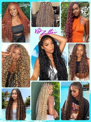 12A P4/30 Dunkel- und Hellbraunes Echthaar für Boho Braids – 3 Bundles 18 Zoll 100g Deep Wave Braiding Hair für Bohemian Knotless Braids – 100% Unverarbeitetes Virgin Haar