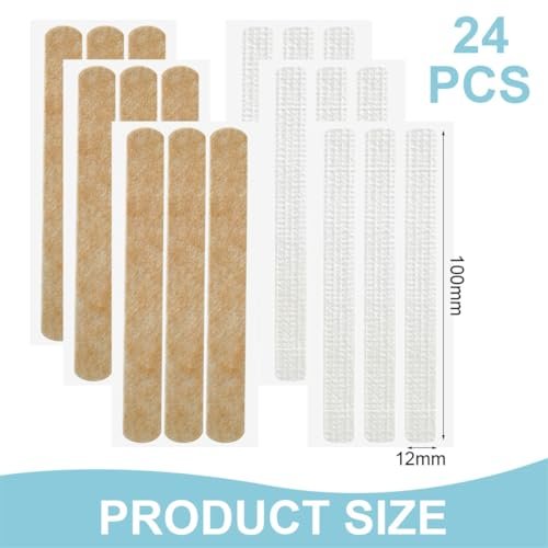 Wundverschlussstreifen 24 Stück Steri Skin Closures - Atmungsaktive Wundpflaster, Nahtfreie Wundreparatur, 12x100 mm