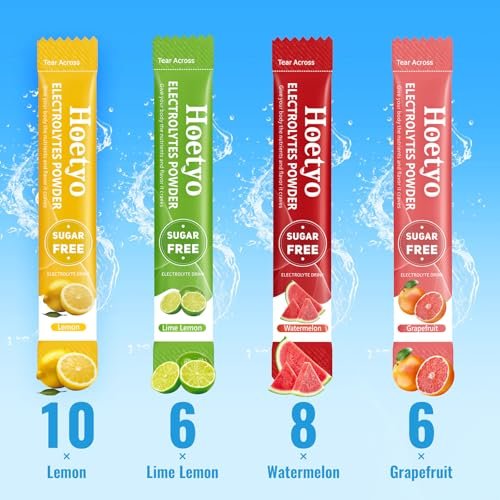 Elektrolyt-Pulver-Päckchen – Zuckerfreies Elektrolyt-Getränkepulver – 30 Sticks für schnelle Flüssigkeitszufuhr bei Sport & Dehydrierung – Sommergeschmack-Variationen, Keto-freundlich, vegan, Non-GMO