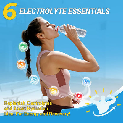 Elektrolyt-Pulver-Päckchen – Zuckerfreies Elektrolyt-Getränkepulver – 30 Sticks für schnelle Flüssigkeitszufuhr bei Sport & Dehydrierung – Sommergeschmack-Variationen, Keto-freundlich, vegan, Non-GMO