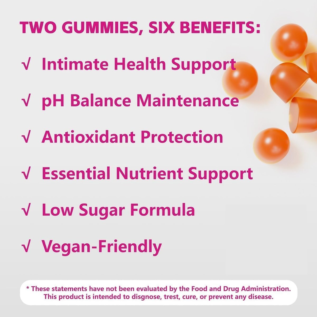 Vaginale Probiotikum Gummibärchen für Frauen – Fortschrittliche feminine Balance & pH-Unterstützung, gesunder Geruch & Vaginalflora, Immun- & Verdauungsgesundheit – Vegan, Glutenfrei – Hawaiianische Ananas – 60 Stück