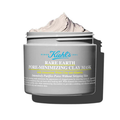 Kiehl's Rare Earth Pore Minimizer Face Mask – mit Bentonit und Amazonas-Weißton, 4,2 fl oz