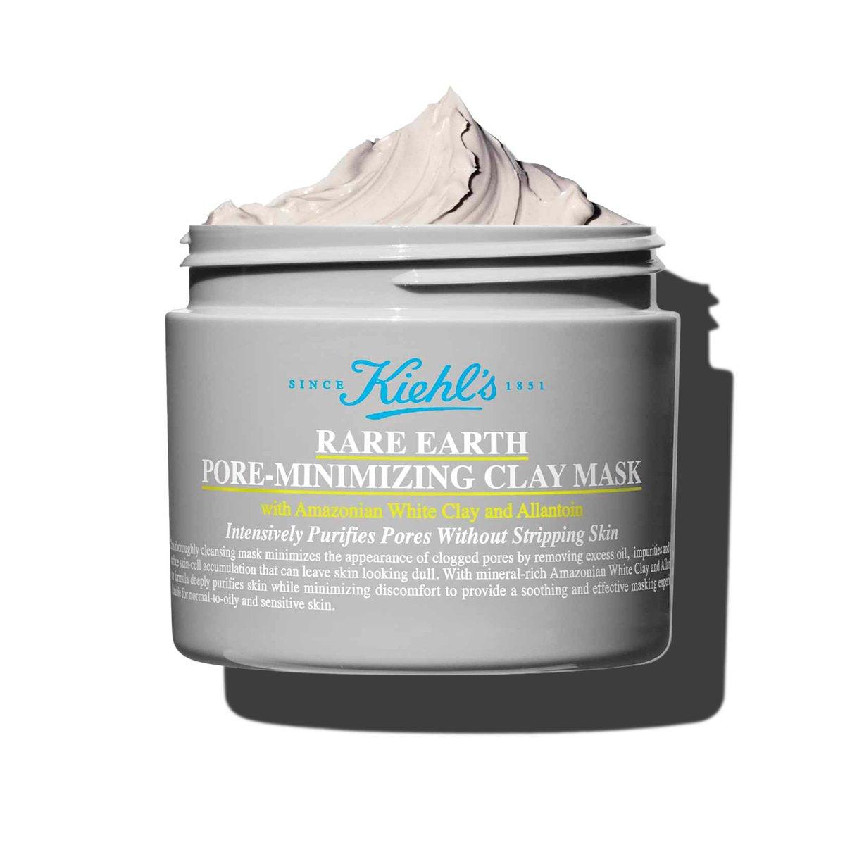 Kiehl's Rare Earth Pore Minimizer Face Mask – mit Bentonit und Amazonas-Weißton, 4,2 fl oz