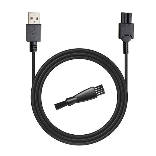 OLOV Ersatz-Ladegerät für OLOV Trimmer YH-7280, UL-zertifiziertes Netzteil für Elektrorasierer, 1 m Kabel, inklusive Reinigungsbürste