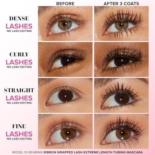 Too Faced Storybook Lashes Travel Size Mascara Set | Better Than Sex + Ribbon Wrapped Lash Tubing Mini Mascara Geschenkset