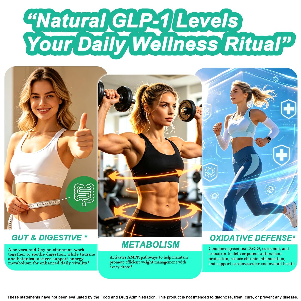 GLP-1 Nahrungsergänzung Tropfen | 9-in-1 Premium GLP1 Boost mit Berberin, Ceylon-Zimt, Grüntee-Extrakt Eriocitrin, Natürliche GLP-1 Unterstützung für Stoffwechsel und Verdauung | Himbeere, Zuckerfrei