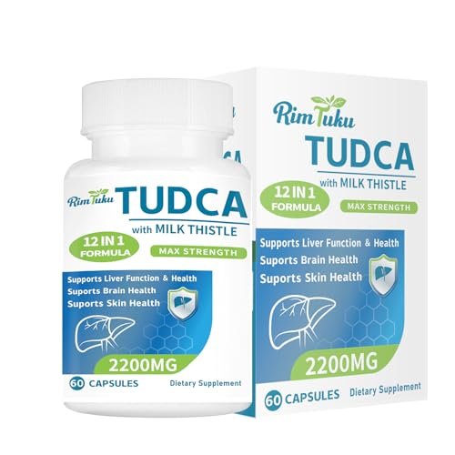 RimTuku 2200 mg TUDCA Supplement mit Mariendistel – 12-in-1 Leberunterstützung, Gallensalze für Leberreinigung & Entgiftung, Unterstützung von Gallenfluss & Gallenblase – 60 Kapseln