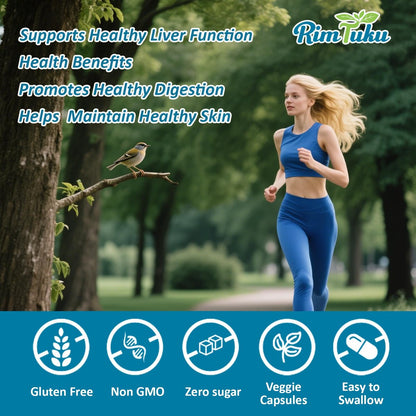 RimTuku 2200 mg TUDCA Supplement mit Mariendistel – 12-in-1 Leberunterstützung, Gallensalze für Leberreinigung & Entgiftung, Unterstützung von Gallenfluss & Gallenblase – 60 Kapseln