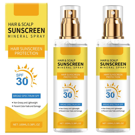 2er-Pack Ultimate Haar- und Kopfhaut Sonnenschutzspray SPF 30 – Color-Lock UV-Schutz für gefärbtes/gesträhntes Haar, verhindert Farbverblassen & Trockenheit, nicht fettend (2x100 ml)