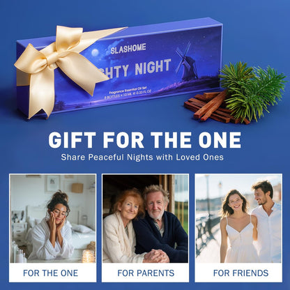 8er-Pack Schlaf-Essenzöle für Diffuser – Aromatherapie-Ölset für Ruhe & Entspannung, Geschenk für Frauen und Männer