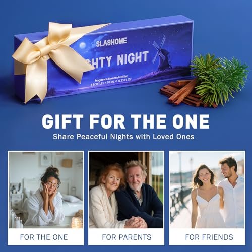 8er-Pack Schlaf-Essenzöle für Diffuser – Aromatherapie-Ölset für Ruhe & Entspannung, Geschenk für Frauen und Männer
