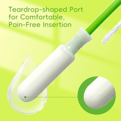 Tellove Tampons mit 100% Bio-Baumwollkern, 32 Stück (16 Regular, 16 Super) mit 360° Komfort-Expand Leakproof-Technologie und BPA-freiem Applikator – Sanft zu empfindlicher Haut