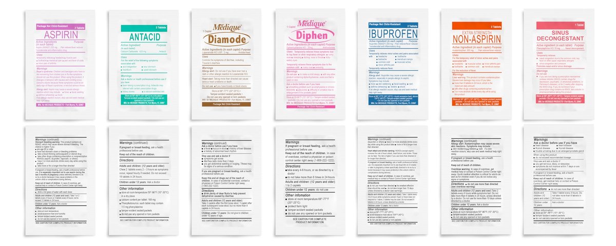Epic Medical Supply Erste-Hilfe-Set Medikamentennachfüllung – 28 Einzeldosis-Packungen – Notfallmedikamente für Erste-Hilfe-Kit Nachfüllungen, Reisen, Büro, Wohnheim, Camping – Hergestellt in den USA