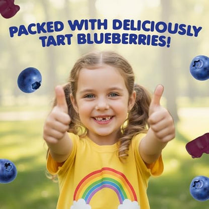 DR. MORITZ Zuckerfreie Beruhigende Magnesium-Gummibärchen für Kinder und Erwachsene - Nicht-GMO Magnesiumcitrat-Gummibärchen - Blaubeergeschmack - 2er-Pack (60 Stück)