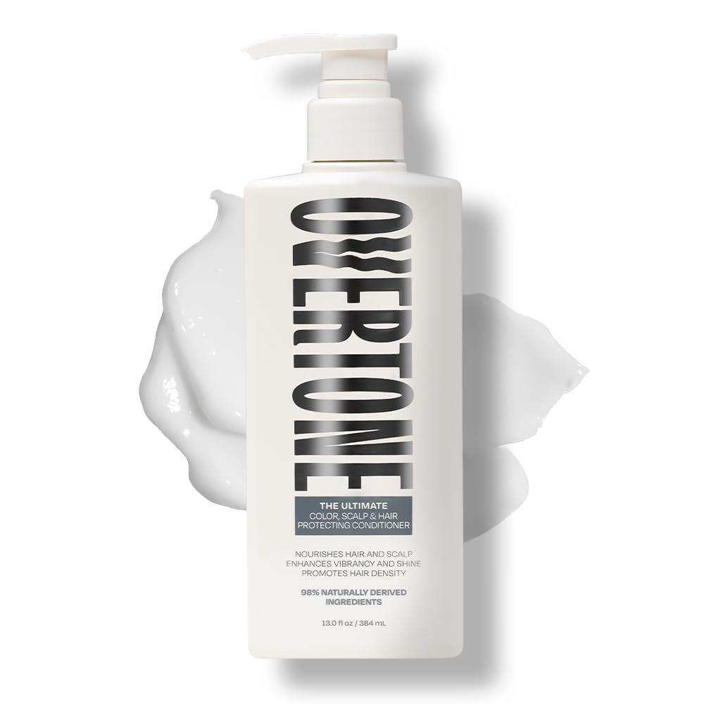 Overtone The Ultimate Conditioner: Feuchtigkeitsspendender & stärkender Haar- und Kopfhaut-Conditioner, unterstützt Farberhalt, belebender Teebaum & Pfefferminz, vegan & tierversuchsfrei
