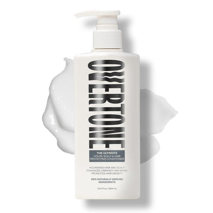Overtone The Ultimate Conditioner: Feuchtigkeitsspendender & stärkender Haar- und Kopfhaut-Conditioner, unterstützt Farberhalt, belebender Teebaum & Pfefferminz, vegan & tierversuchsfrei