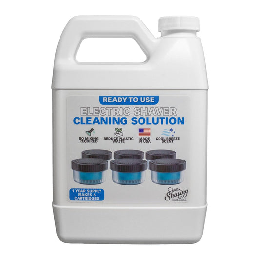 Clark Shaving Co. Rasierer-Reinigungslösung & Easy Refill – Kompatibel mit Philips Norelco Quick Clean und Smart Clean Pod (950 ml)