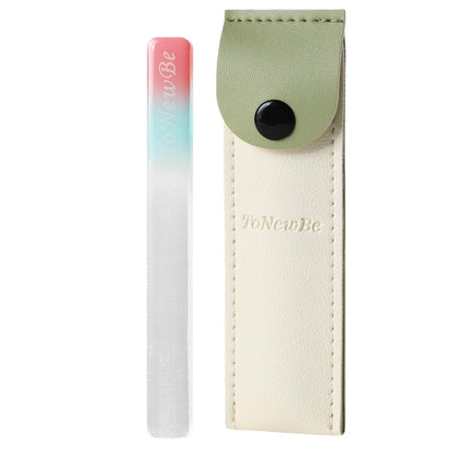 Nano Glass Nail Shiner Kit – 3-in-1 Maniküre-Werkzeug für Natürliche Nägel – Feile, Buffer und Polierer – Geschenk für Frauen