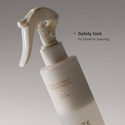 ANAZE Leave-In Collagen Serum Treatment 200ml – Feuchtigkeitsspendender & nährender Nebel für trockenes & krauses Haar – Leichte No-Rinse Formel mit Protein- & Ölschicht, Valentinstag Geschenk für Frauen