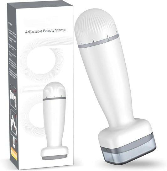 VANKEPYO Derma Roller für Gesicht, Haare und Bart – 0,25 mm Microneedling-Stempel für persönliche Anwendung, Geschenk für Männer und Frauen (Weiß, 1 Stück)